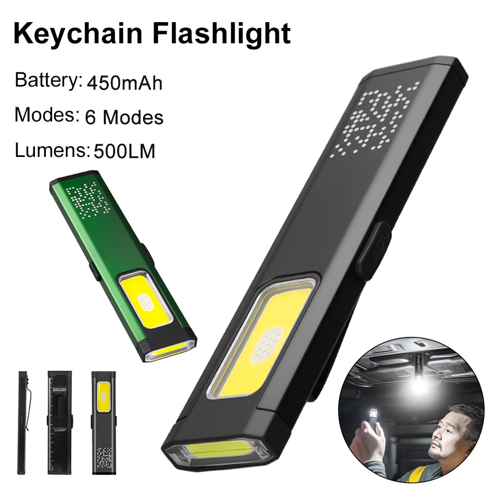 Outdoor Lighting Brands - Tragbare wiederaufladbare Mini-LED-Taschenlampe, wasserdichte Outdoor-Arbeitstaschenlampe mit