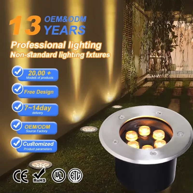 Outdoor Lighting Driveway - Wasserdichte IP67 LED-Bodenleuchte 12V 24V RGB