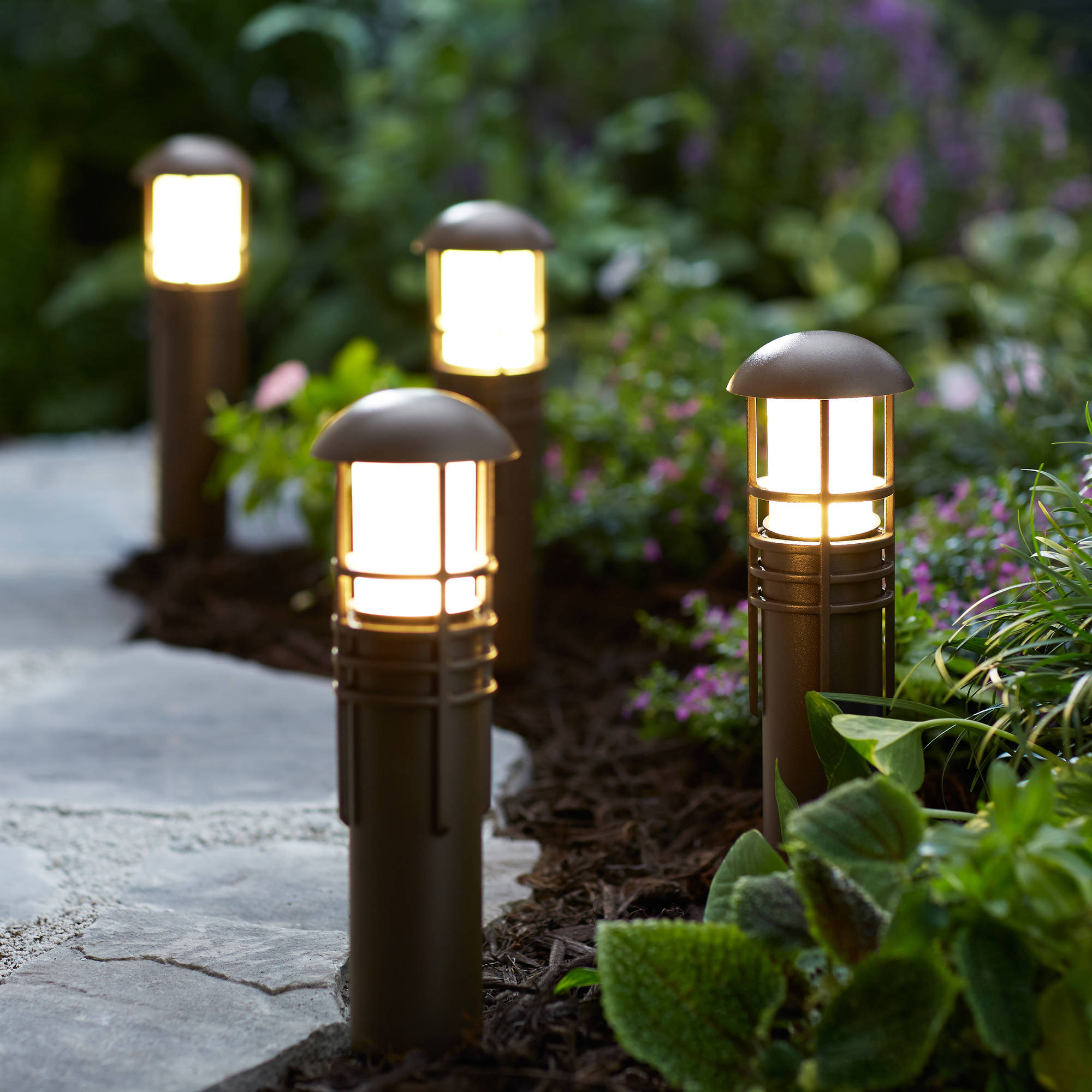 Outdoor Lighting Driveway - QACA 12V 3W Niederspannungs-LED-Wegeleuchten IP65 Wasserdichte