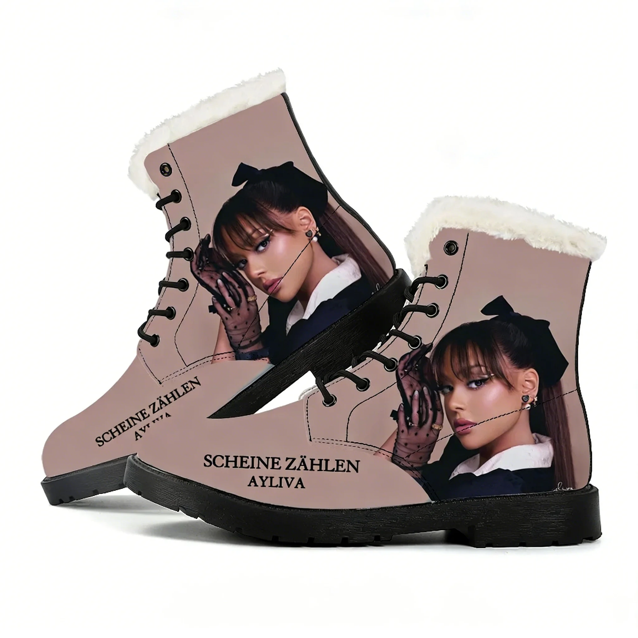 Outdoor Lighting High Quality - Ayliva Schwarzes Herz Wunder Plüschstiefel für