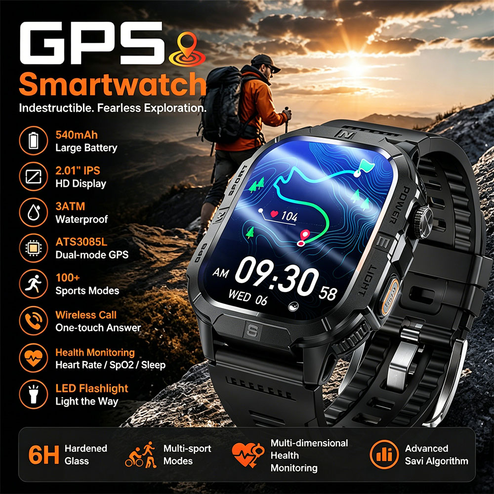 Outdoor Lighting Ip Rating - 2026 Neue Herren Smartwatch GPS Sportuhr