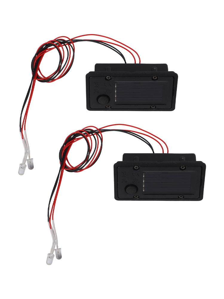 Outdoor Lighting Driveway - 2 Stück Solar-Lichtboxen-Ersatzoberteile mit LED-Lampen, einfache
