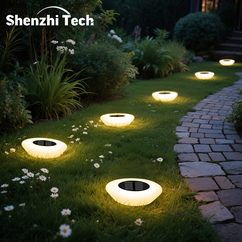 Outdoor Lighting Driveway - 1/4 Stück Solar-Bodenleuchten, kaltweiß/warmweiß, IP65 wasserdichte