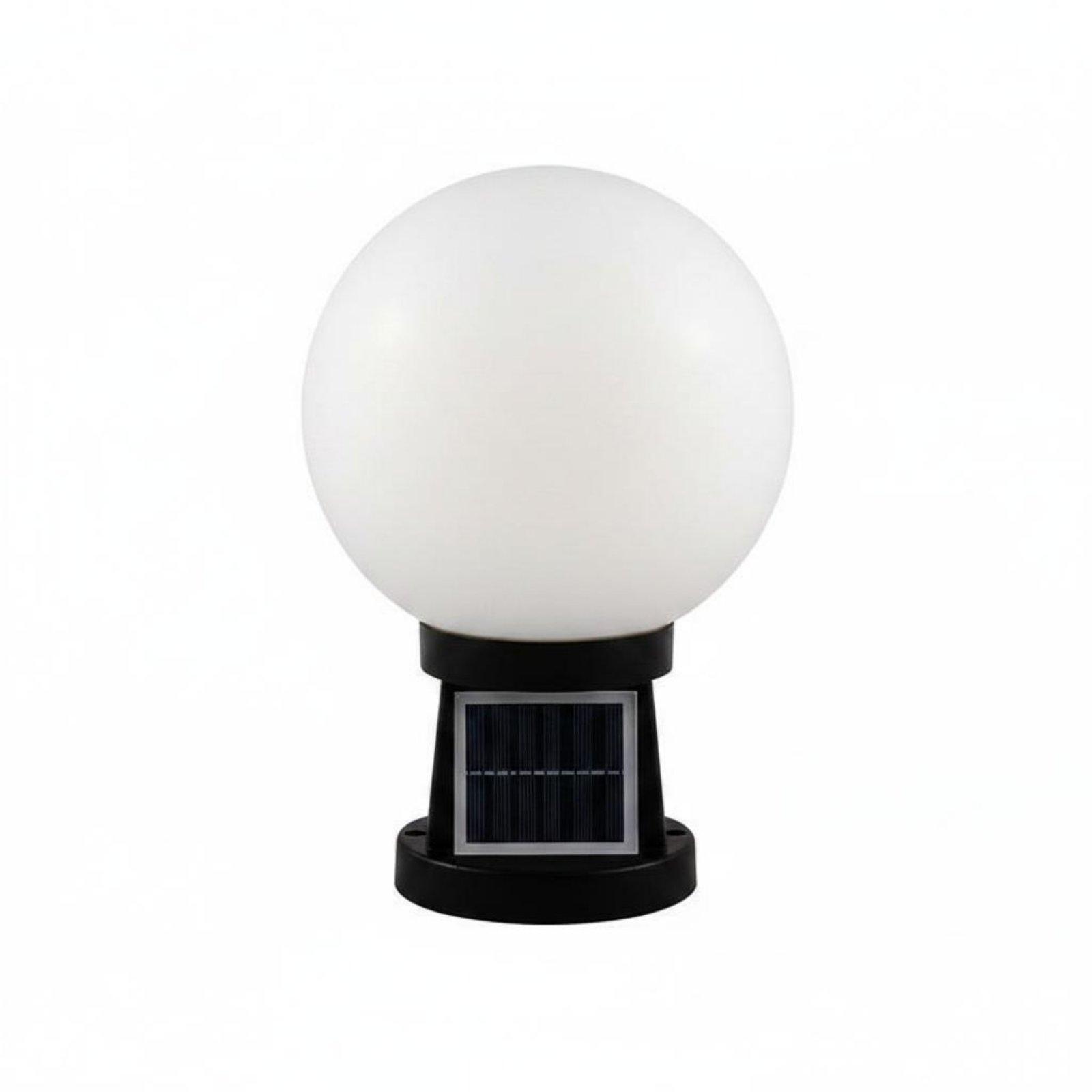 Outdoor Lighting Bulbs - Dämmerung-bis-Morgendämmerung-Außenbeleuchtungslampe, kugelförmige solarbetriebene Pfostenlampe, LED, wasserdicht,