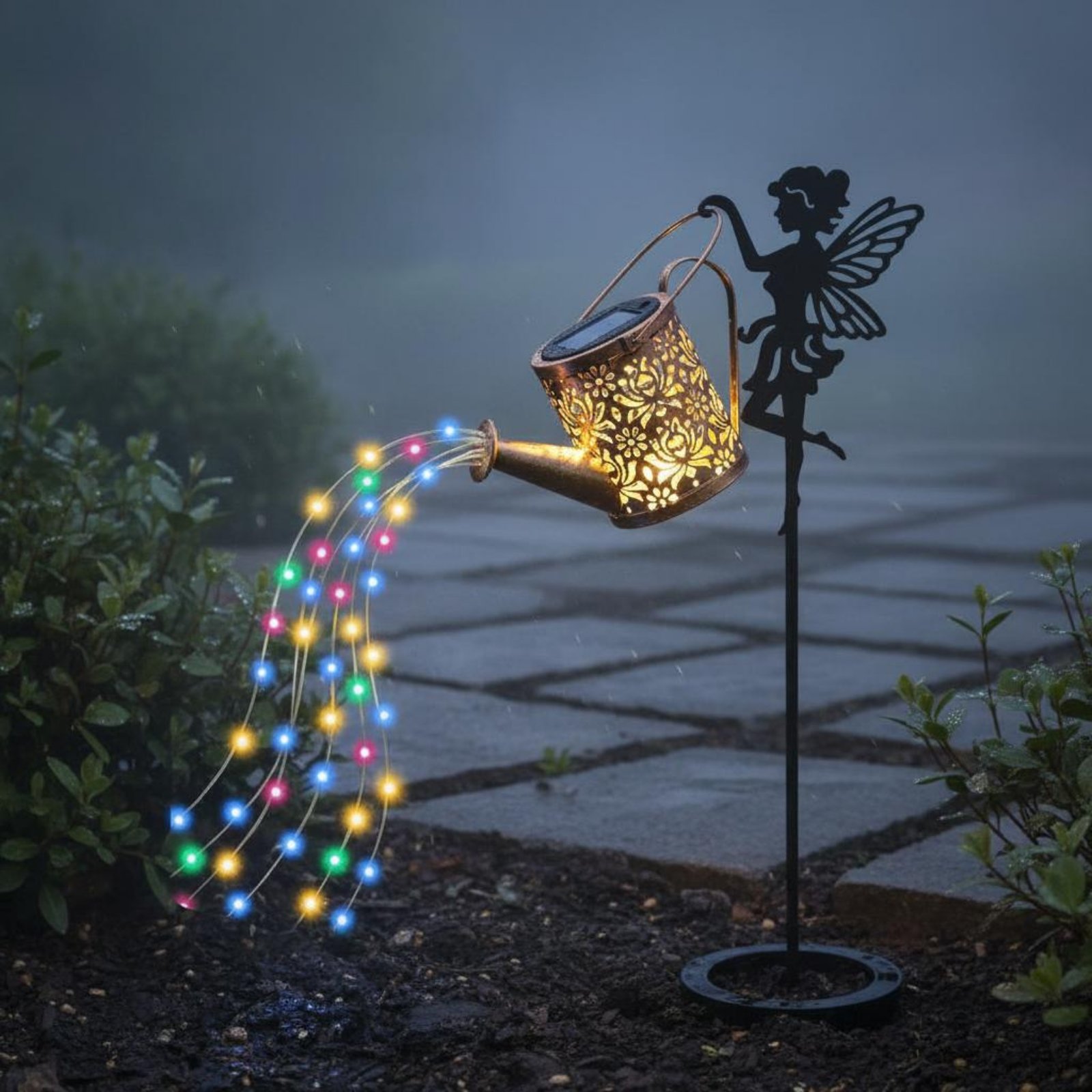 Solarbetriebene Feengießkanne  – Outdoor Lighting Yard Bewertung und Preis