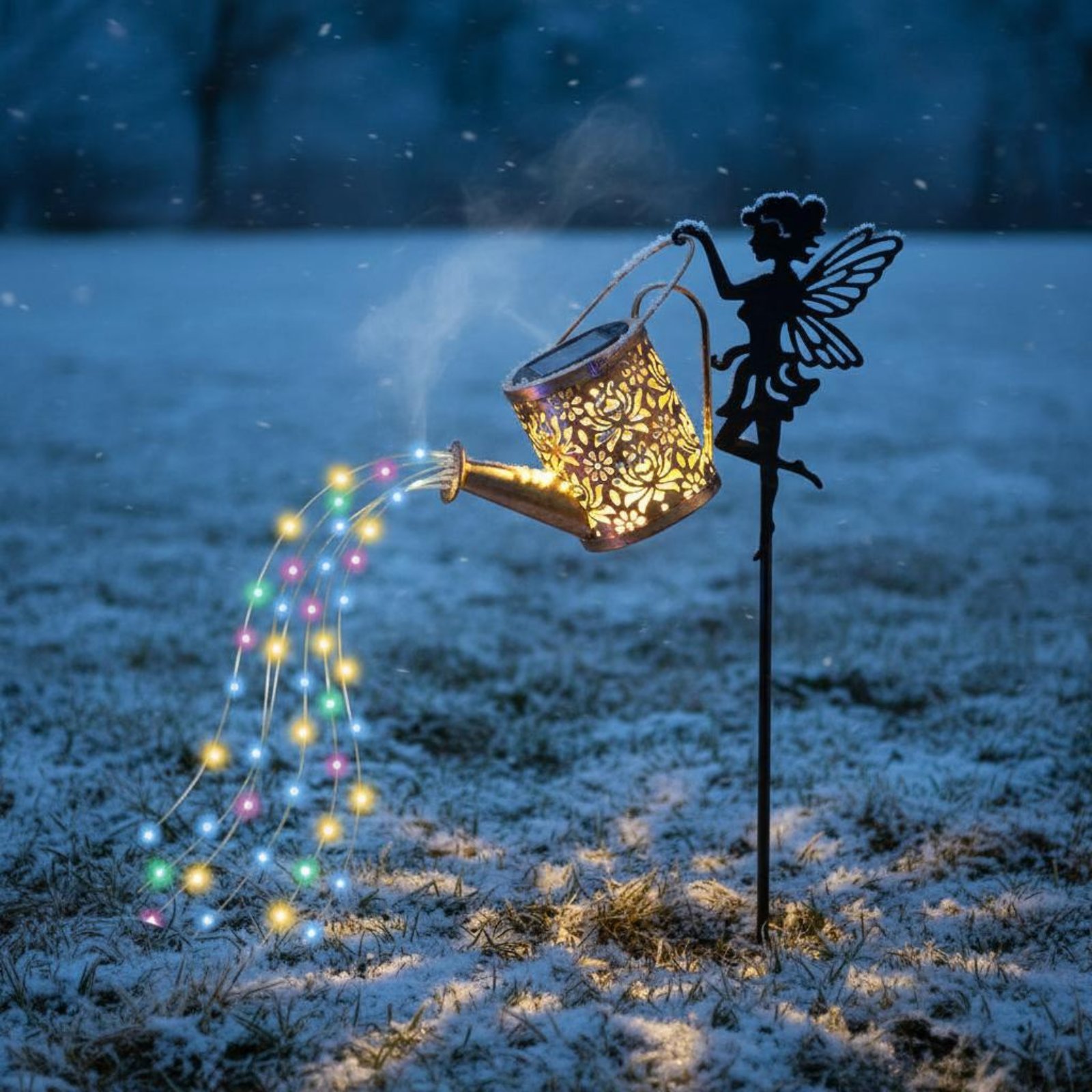 Solarbetriebene Feengießkanne  – Outdoor Lighting Yard Bewertung und Preis