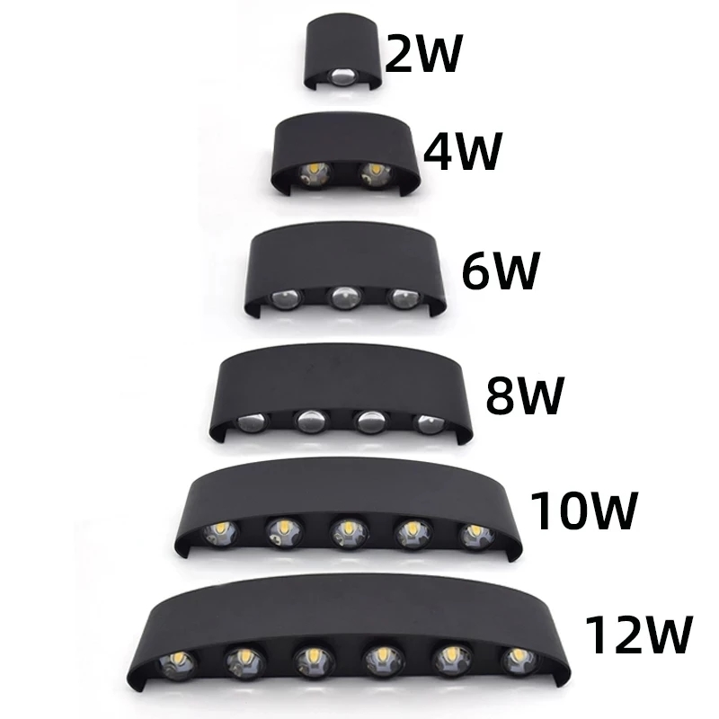 LED-Wandleuchte aus Aluminium, – Outdoor Lighting On Fence Bewertung und Preis
