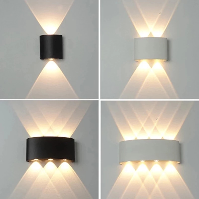 LED-Wandleuchte aus Aluminium, – Outdoor Lighting On Fence Bewertung und Preis