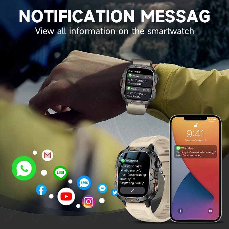 LIGE Outdoor-Sport-Smartwatch  – Outdoor Lighting Ip Rating Bewertung und Preis