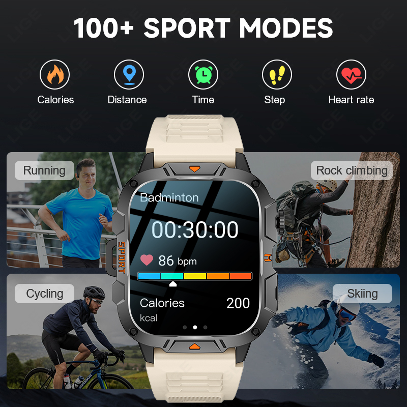 LIGE Outdoor-Sport-Smartwatch  – Outdoor Lighting Ip Rating Bewertung und Preis