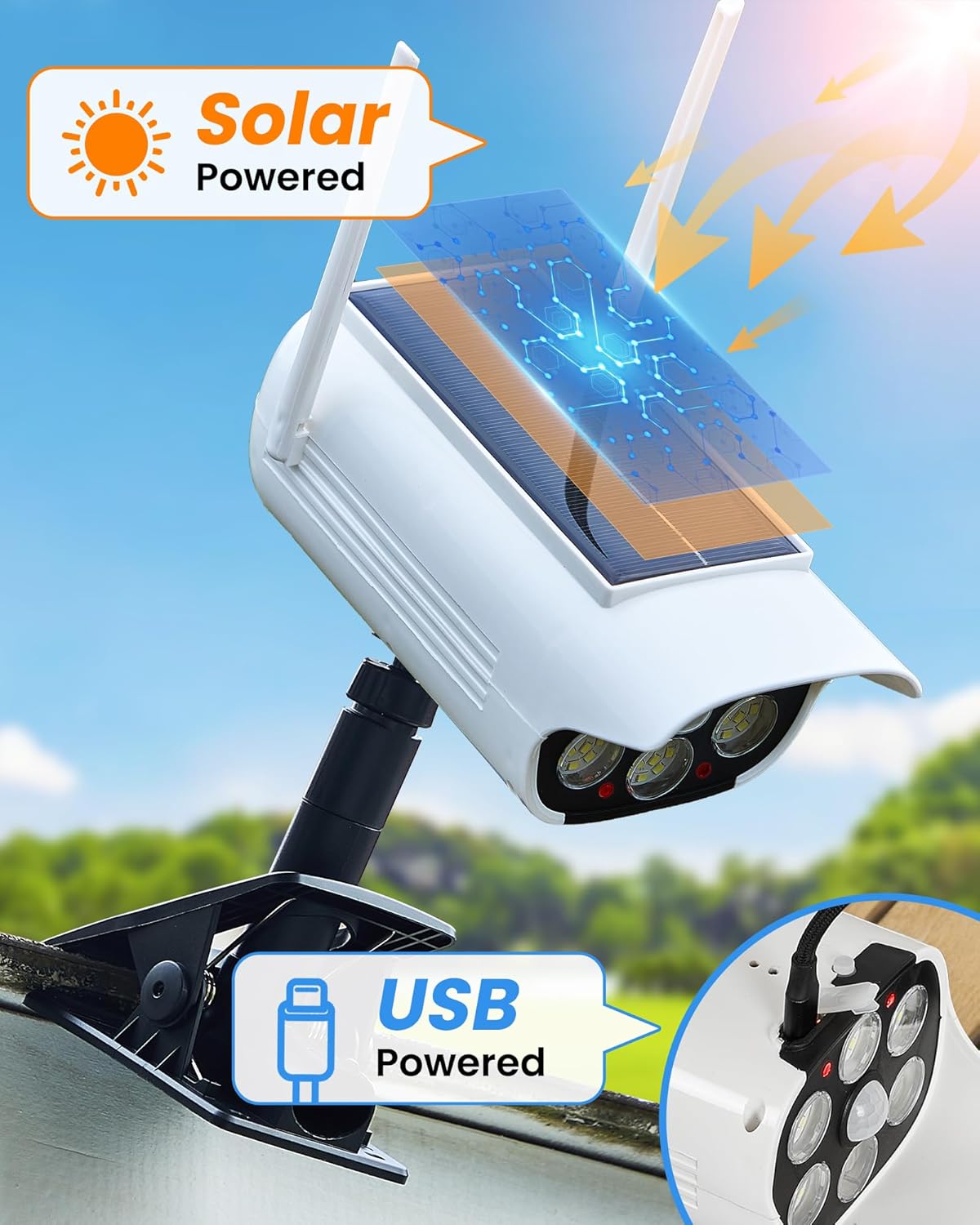 Solar-Straßenlaterne, LED-Sola – Outdoor Lighting On Fence Bewertung und Preis