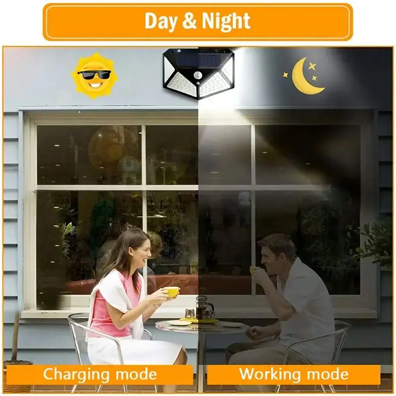 100 LED Solar-Gartenleuchte fü – Outdoor Lighting Yard Bewertung und Preis
