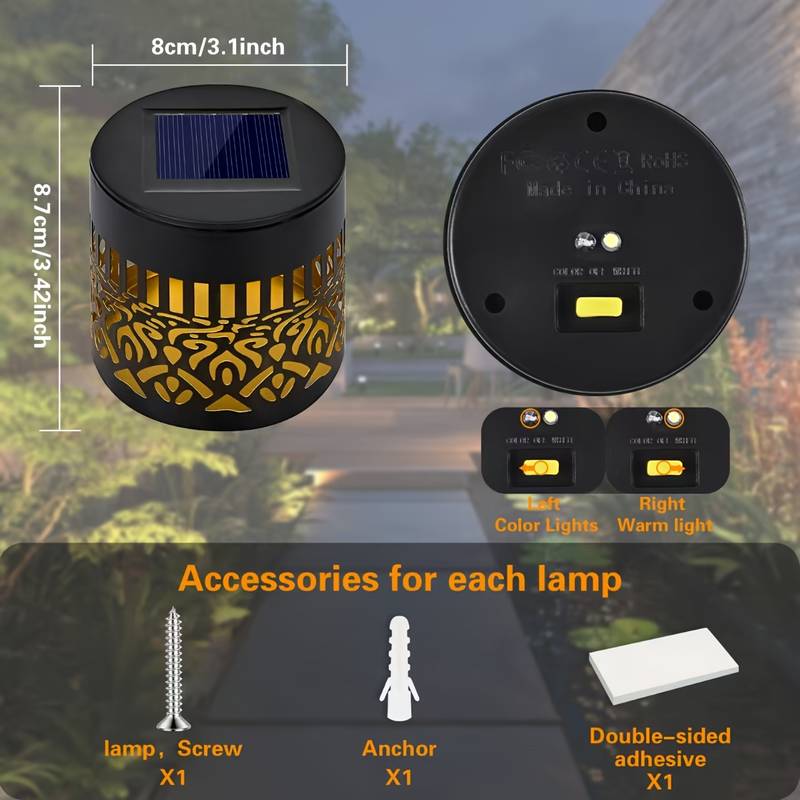 2er-Pack Solar-Gartenleuchten  – Outdoor Lighting Driveway Bewertung und Preis