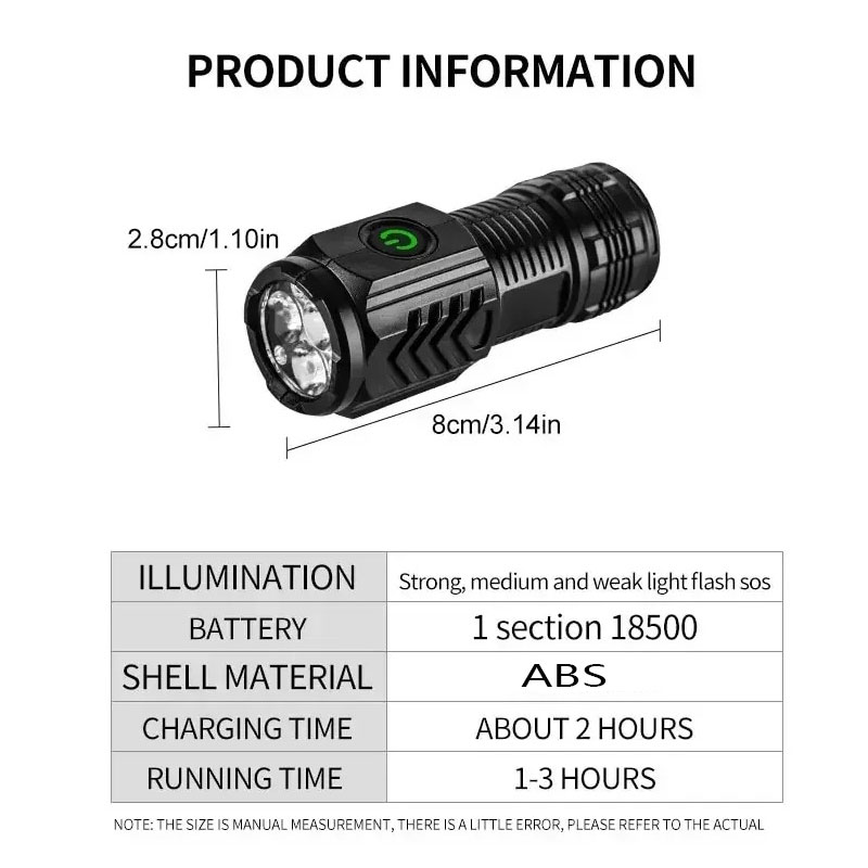 Mini-3LED-Taschenlampe mit Sti – Outdoor Lighting Brands Bewertung und Preis