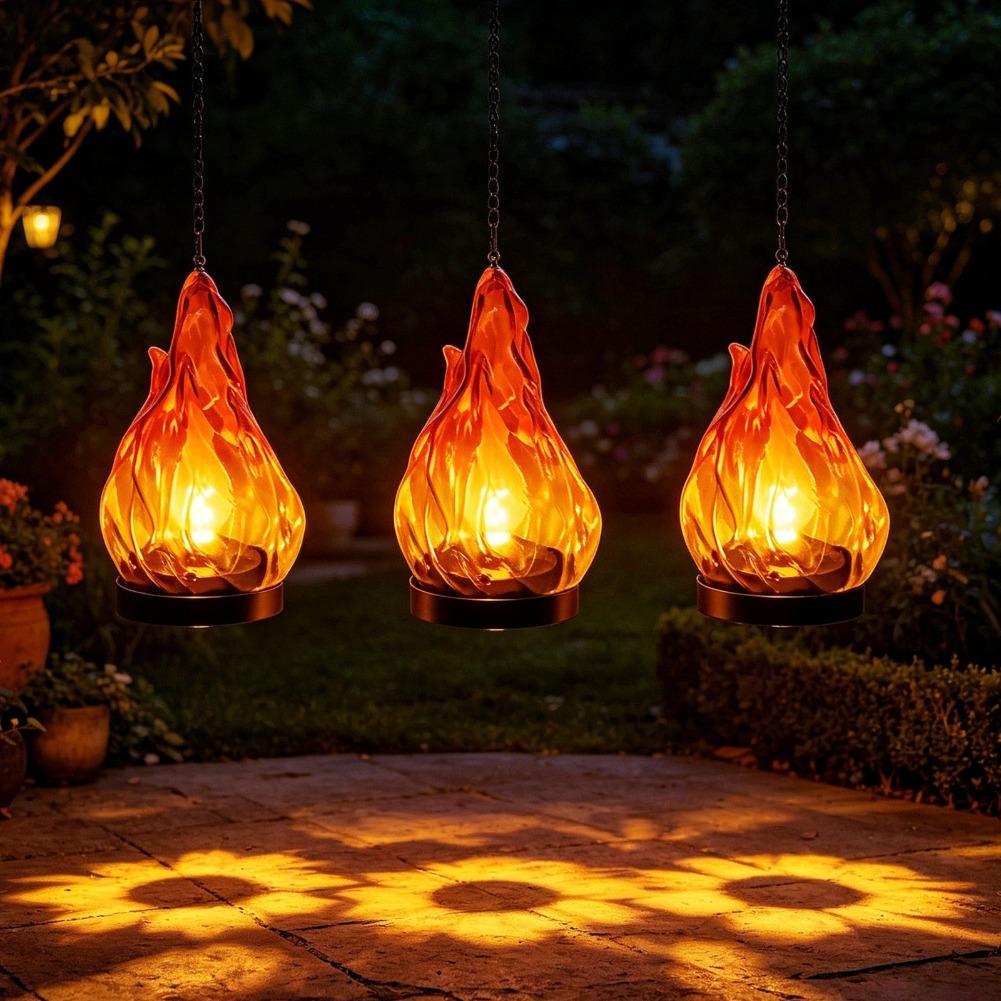 Solar-Flammen-Hängelaterne, IP – Outdoor Lighting Yard Bewertung und Preis