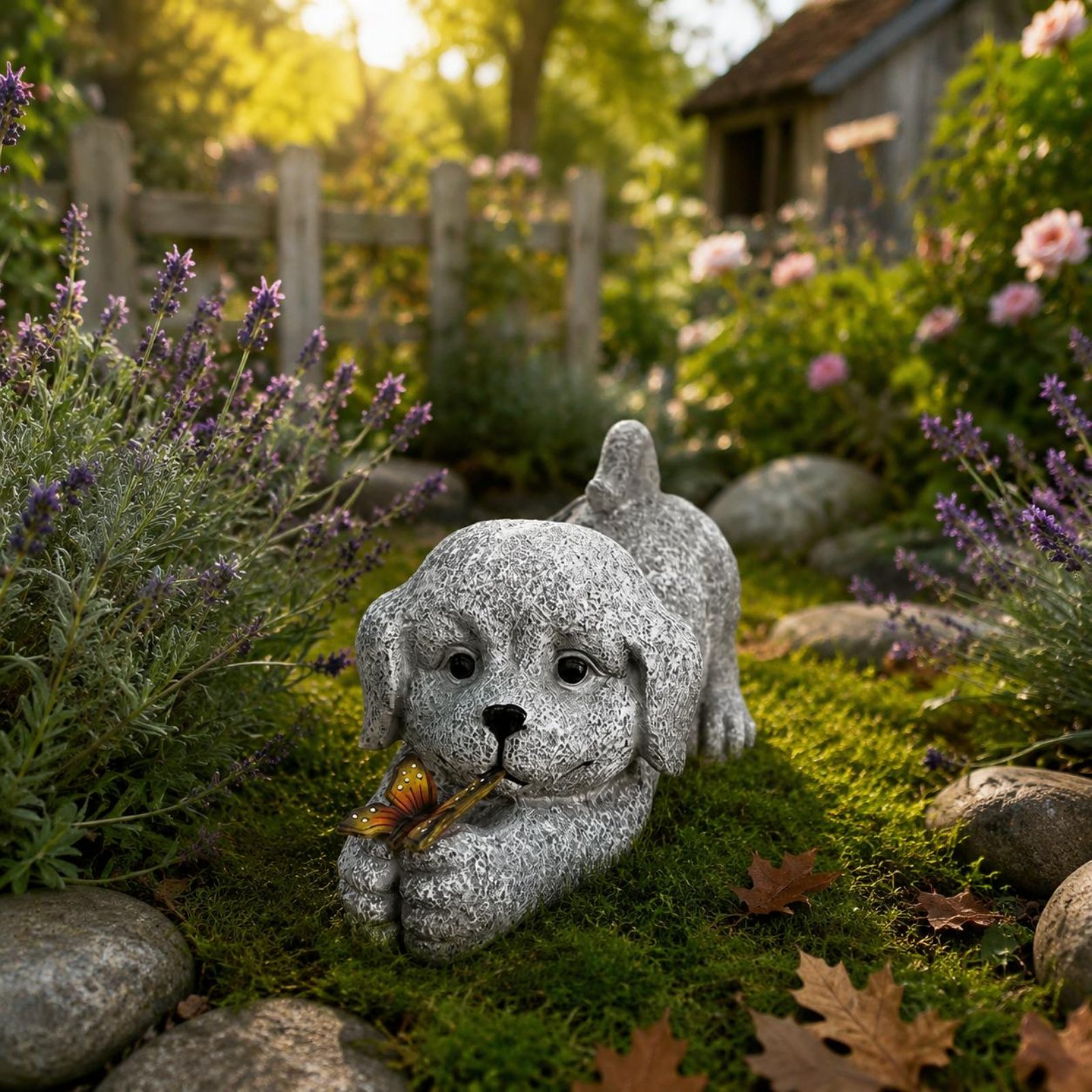 Solar-Hundestatue aus Kunsthar – Outdoor Lighting Yard Bewertung und Preis