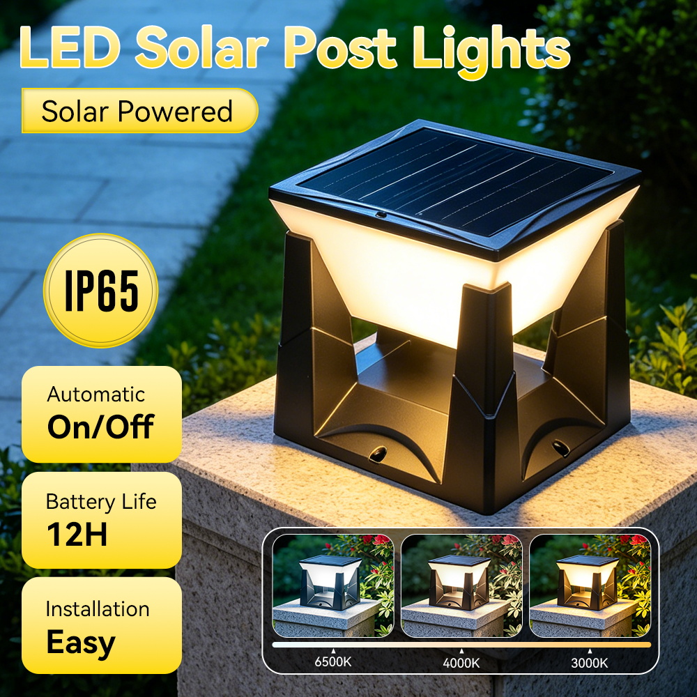 Wasserdichte LED-Solar-Säulenl – Outdoor Lighting On Fence Bewertung und Preis