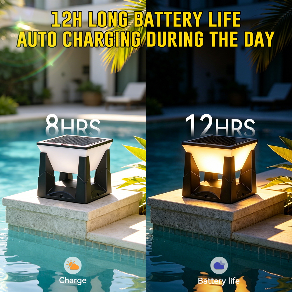 Wasserdichte LED-Solar-Säulenl – Outdoor Lighting On Fence Bewertung und Preis