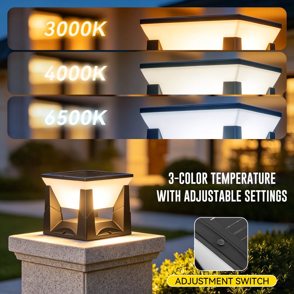 Wasserdichte LED-Solar-Säulenl – Outdoor Lighting On Fence Bewertung und Preis
