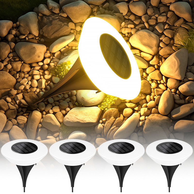 1/4 Stück Solar-Bodenleuchten, – Outdoor Lighting Driveway Bewertung und Preis